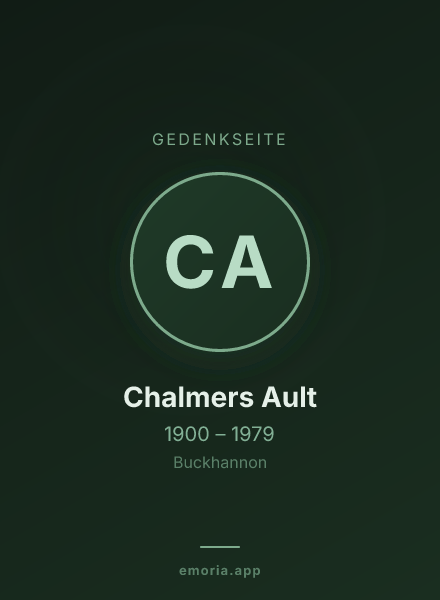 Gedenkportrait von Chalmers Ault