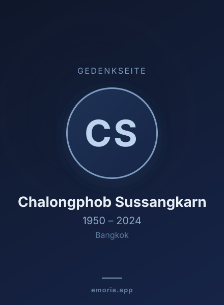 Gedenkportrait von Chalongphob Sussangkarn