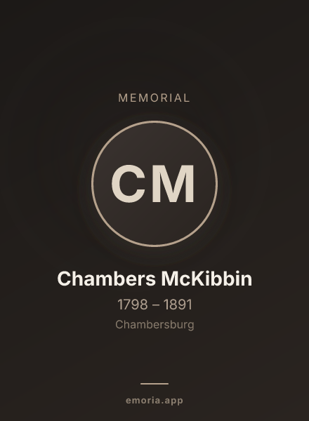 Memorial portrait of Chambers McKibbin