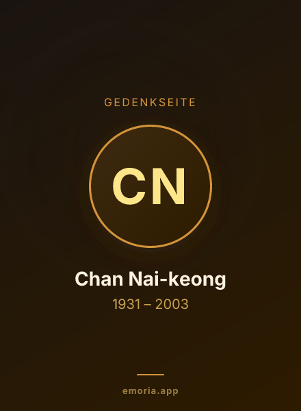 Gedenkportrait von Chan Nai-keong