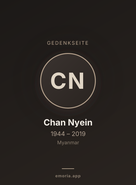 Gedenkportrait von Chan Nyein