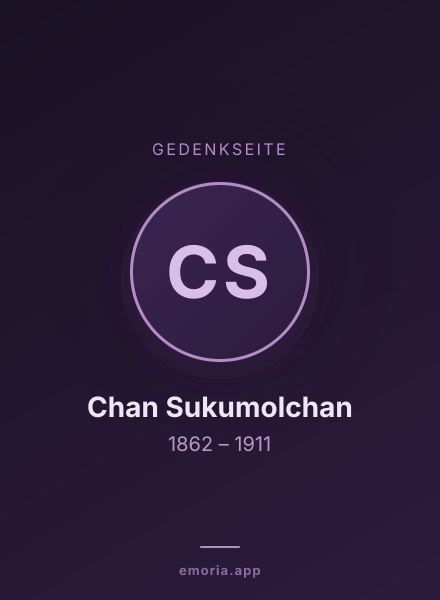 Gedenkportrait von Chan Sukumolchan