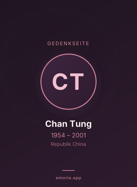 Gedenkportrait von Chan Tung