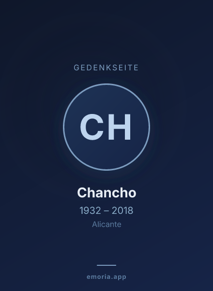 Gedenkportrait von Chancho
