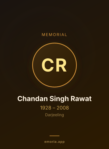 Memorial portrait of Chandan Singh Rawat