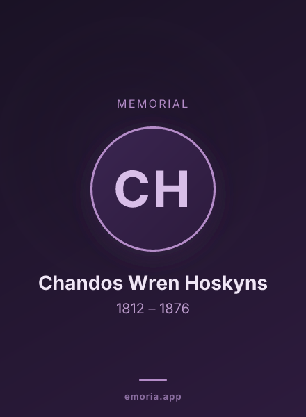 Memorial portrait of Chandos Wren Hoskyns