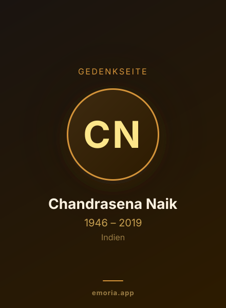 Gedenkportrait von Chandrasena Naik