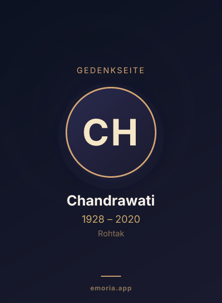 Gedenkportrait von Chandrawati
