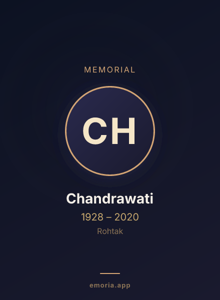 Memorial portrait of Chandrawati