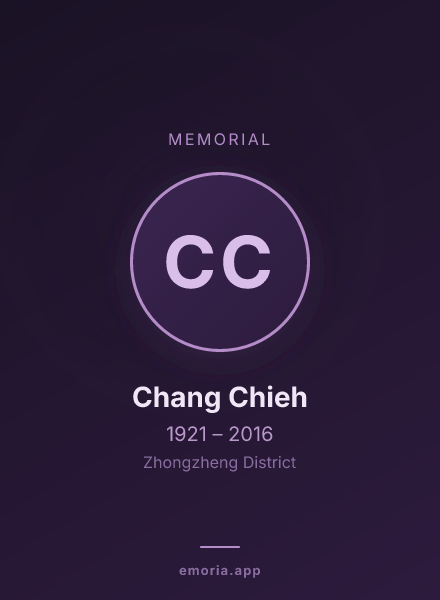 Memorial portrait of Chang Chieh