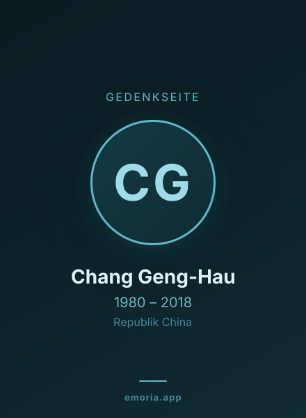 Gedenkportrait von Chang Geng-Hau