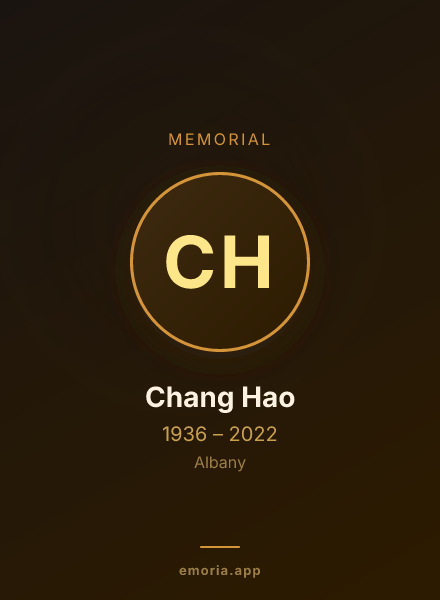 Memorial portrait of Chang Hao