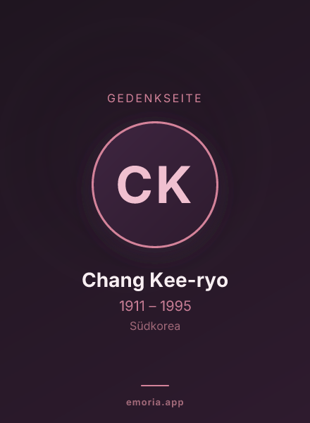 Gedenkportrait von Chang Kee-ryo