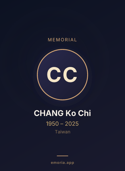 Memorial portrait of CHANG Ko Chi