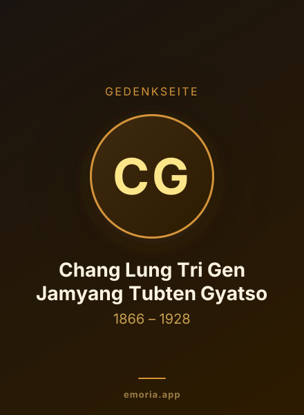 Gedenkportrait von Chang Lung Tri Gen Jamyang Tubten Gyatso
