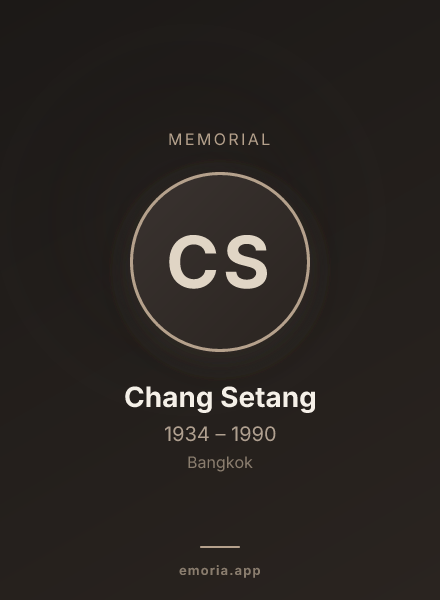 Memorial portrait of Chang Setang