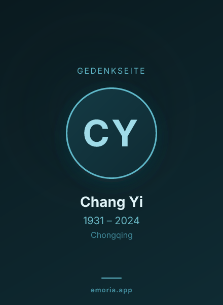Gedenkportrait von Chang Yi