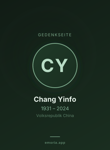 Gedenkportrait von Chang Yinfo