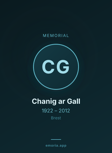 Memorial portrait of Chanig ar Gall