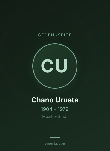 Gedenkportrait von Chano Urueta