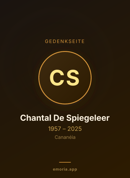 Gedenkportrait von Chantal De Spiegeleer