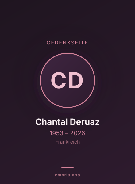 Gedenkportrait von Chantal Deruaz