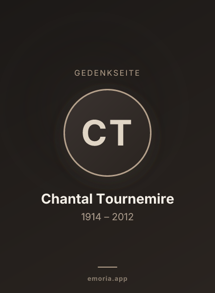 Gedenkportrait von Chantal Tournemire