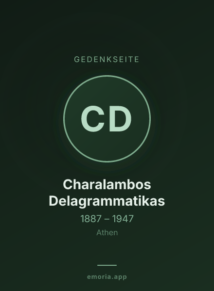 Gedenkportrait von Charalambos Delagrammatikas