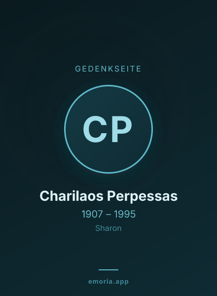Gedenkportrait von Charilaos Perpessas