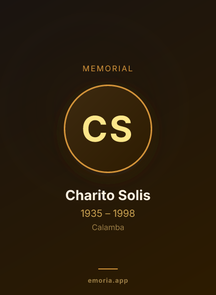 Memorial portrait of Charito Solis