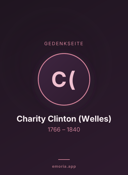 Gedenkportrait von Charity Clinton (Welles)