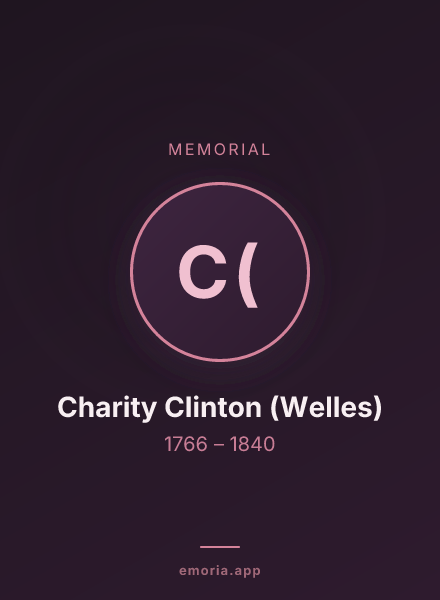 Memorial portrait of Charity Clinton (Welles)