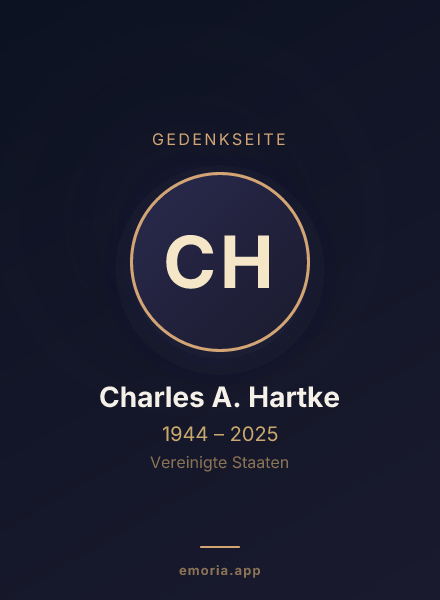 Gedenkportrait von Charles A. Hartke