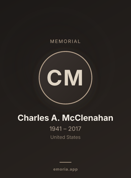 Memorial portrait of Charles A. McClenahan