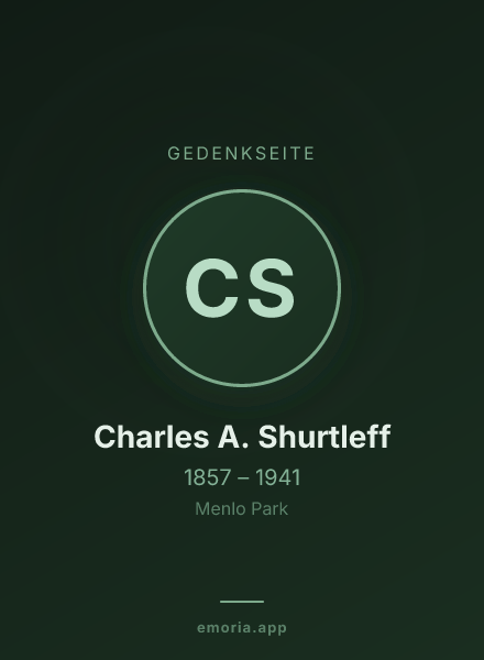Gedenkportrait von Charles A. Shurtleff