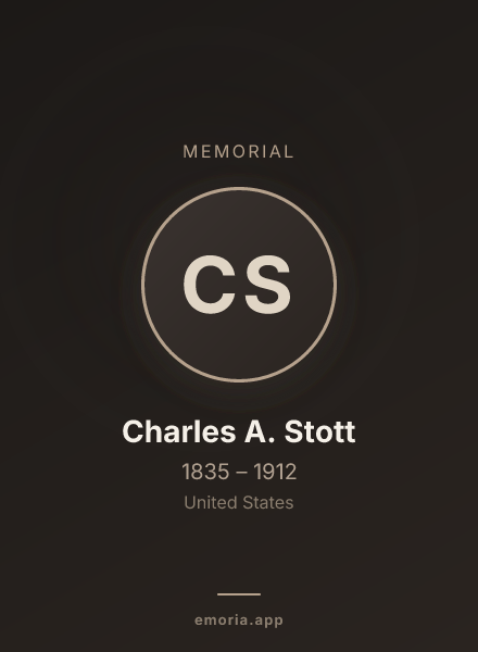 Memorial portrait of Charles A. Stott