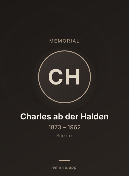 Memorial portrait of Charles ab der Halden