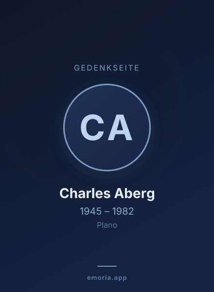 Gedenkportrait von Charles Aberg