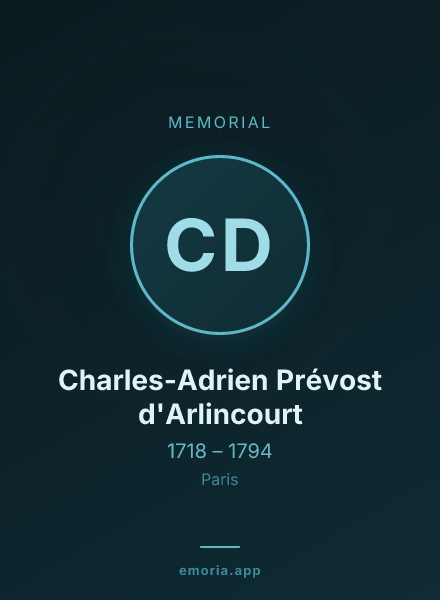 Memorial portrait of Charles-Adrien Prévost d'Arlincourt