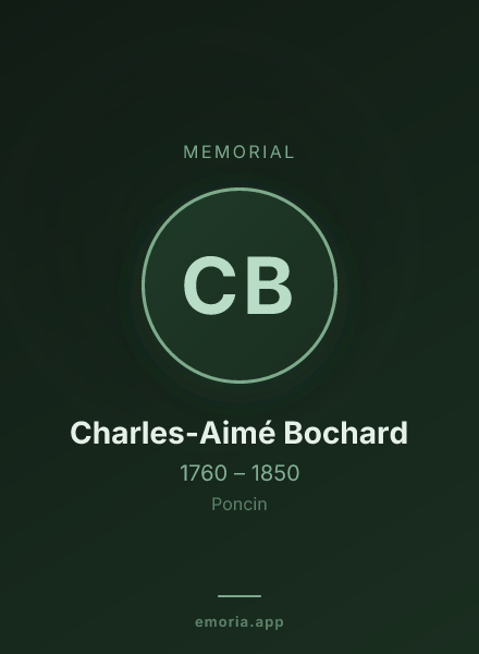 Memorial portrait of Charles-Aimé Bochard