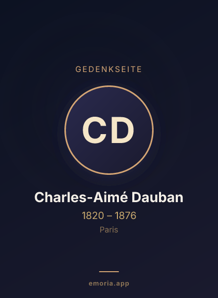 Gedenkportrait von Charles-Aimé Dauban