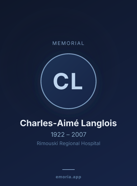 Memorial portrait of Charles-Aimé Langlois