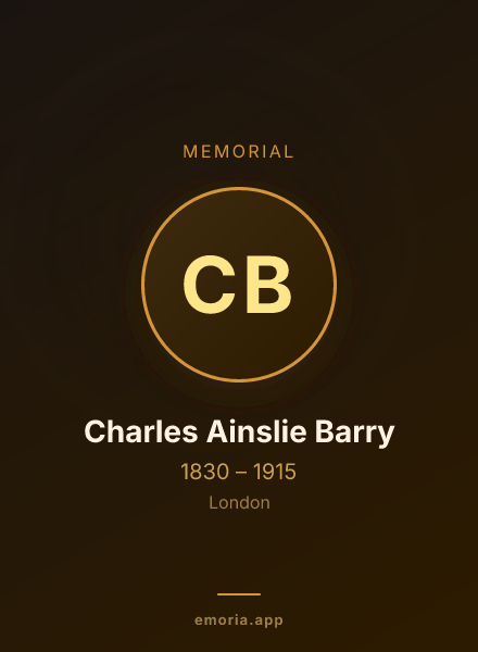 Memorial portrait of Charles Ainslie Barry