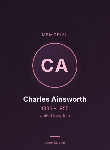 Memorial portrait of Charles Ainsworth