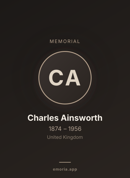 Memorial portrait of Charles Ainsworth