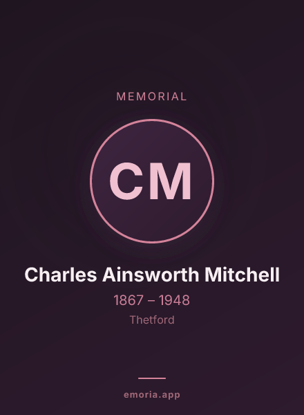 Memorial portrait of Charles Ainsworth Mitchell
