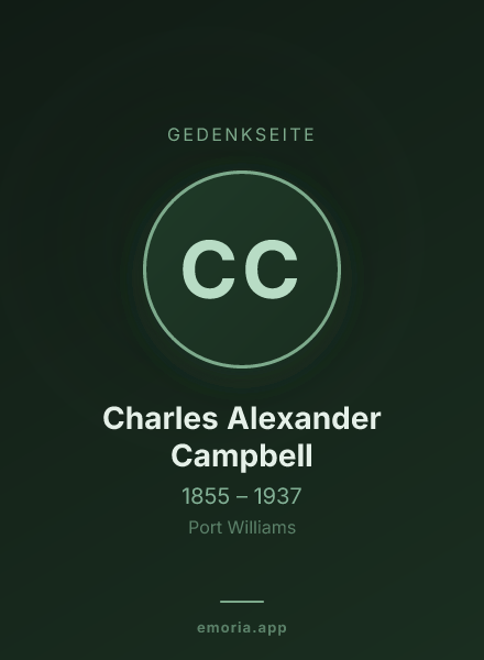 Gedenkportrait von Charles Alexander Campbell