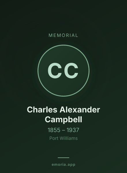 Memorial portrait of Charles Alexander Campbell