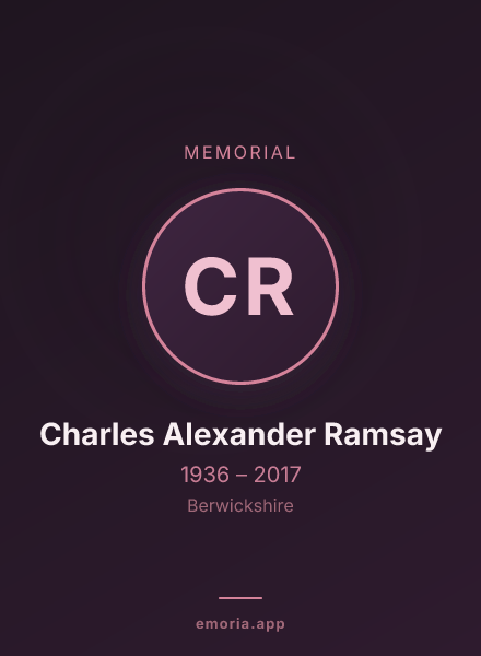 Memorial portrait of Charles Alexander Ramsay