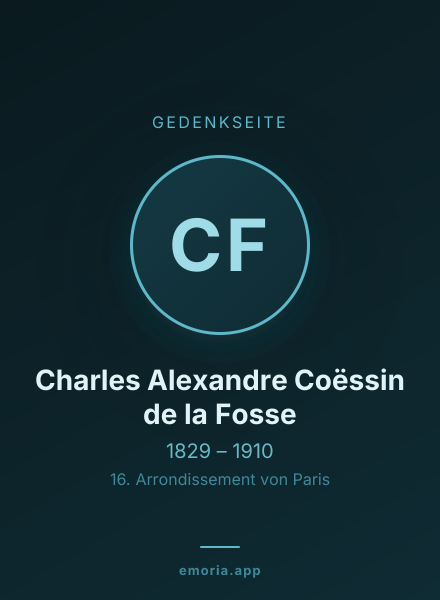 Gedenkportrait von Charles Alexandre Coëssin de la Fosse